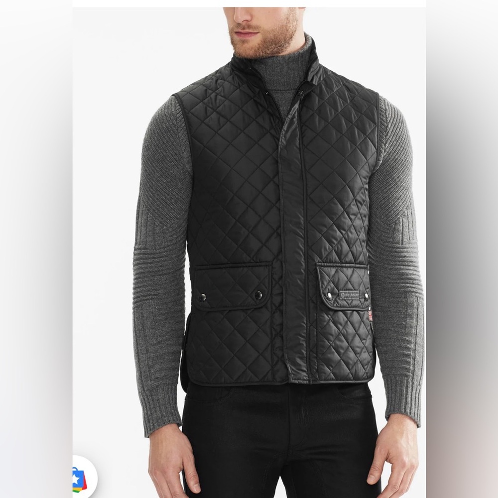 Belstaff Black Quilted‎ Men's Vest